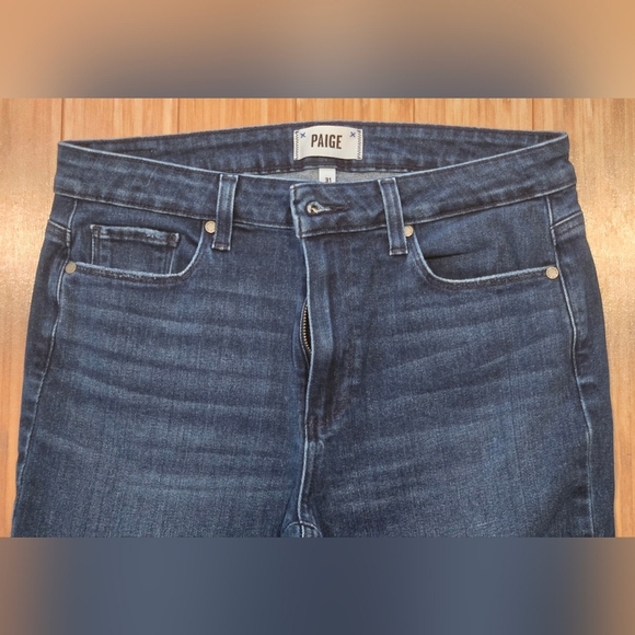 Paige Dark Blue Women's Jeans - Picture 4 of 10